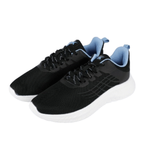 Men’s Lightweight Mesh Running Shoes – Black White