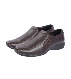 Men’s Classic Formal Slip-On Dress Shoes – Brown