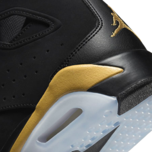 Air Jordan Flight Club '91 black/Metallic Gold basketball sneakers - Image 4