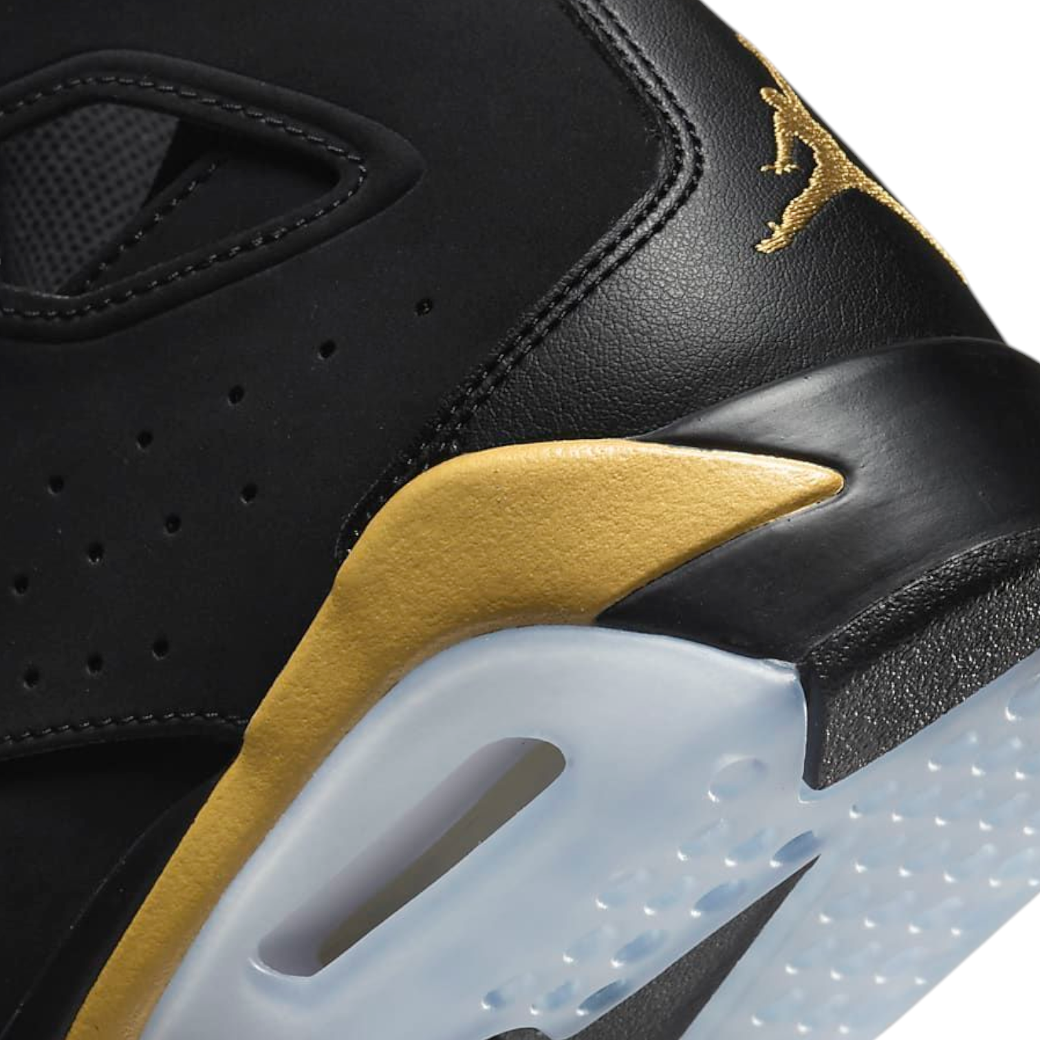 Air Jordan Flight Club '91 black/Metallic Gold basketball sneakers - Image 4