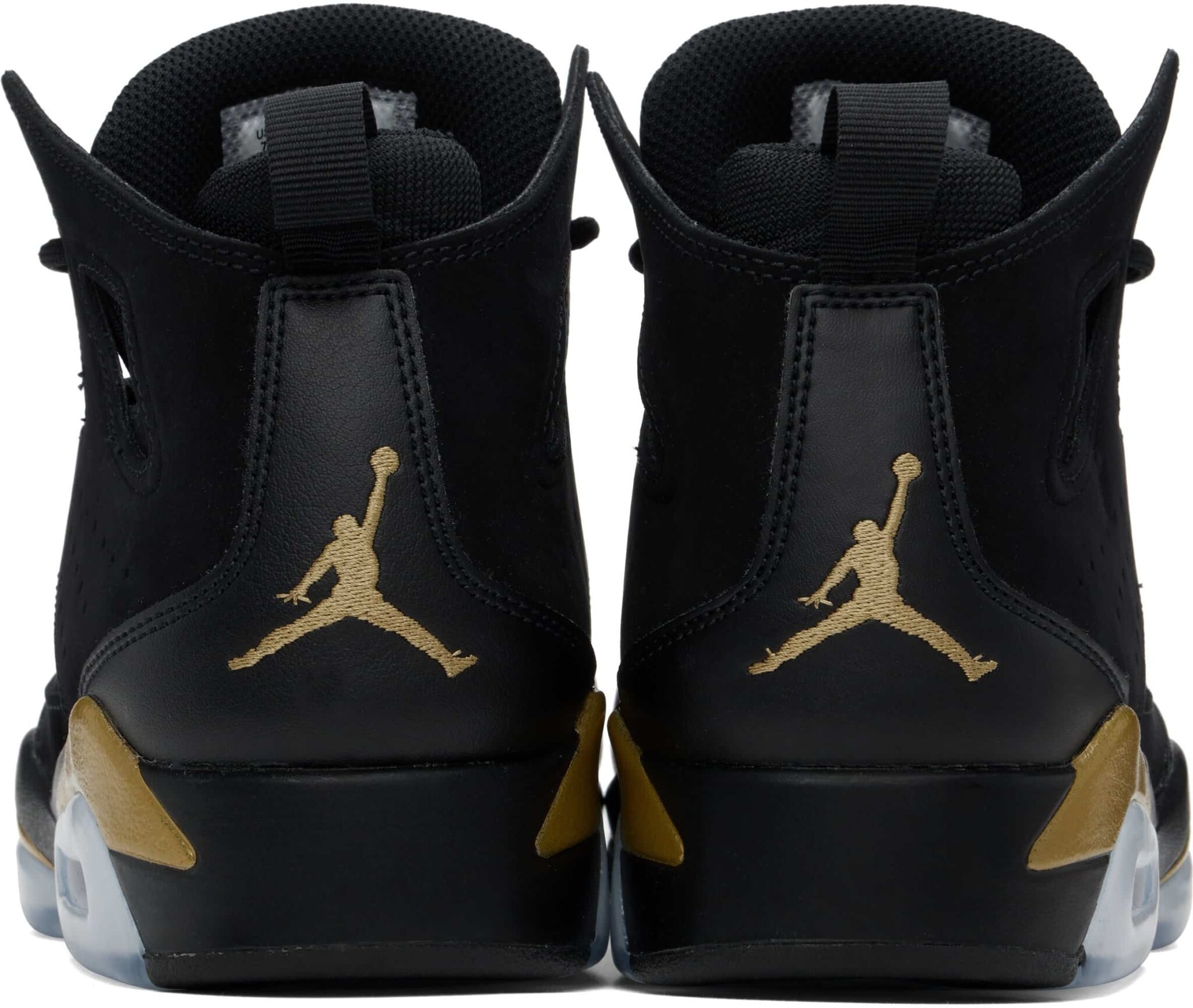 Air Jordan Flight Club '91 black/Metallic Gold basketball sneakers - Image 3